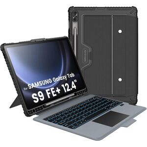 Nillkin Tab S9 FE Plus 12.4 Keyboard Case Trackpad Backlit Rugged Cover